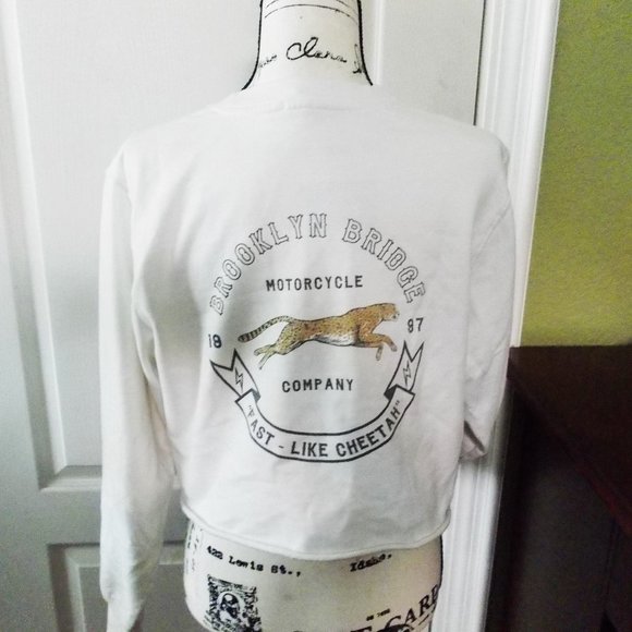 John Galt Cropped Sweatshirt - Picture 3 of 4